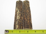Vtg 5.5 x1.25 India Sambar Stag Scale Slab Knife Making Handle Grip Blank