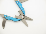Vintage Gerber Total Eclipse 2" Blue Multi Tool Scissors Folding Pocket Knife