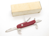 Vtg 1970s HQ Japan 3.75" Red Handle Multi Tool Folding Pocket Camp Knife