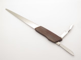 Vintage 1960s P-708/RA Seki Japan Wood 8.37" Desk Letter Opener Folding Knife