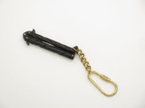 Vintage 1980s 902/B Mini Seki Japan Prototype 2.25" Black Kechain Folding Balisong Butterfly Knife