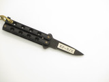 Vintage 1980s Herbertz Rostfrei Mini Seki Japan Proto 2" Kechain Folding Balisong Butterfly Knife