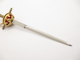 Vintage 1970s King Gold No. 6-9 Seki Japan Brass 8.75" Sword Desk Letter Opener