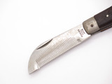 Vintage 1950s F-622/H Seki Japan 4" Serrated Wood Handle Folding Pocket Knife