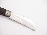 Vintage 1950s F-622/H Seki Japan 4" Serrated Wood Handle Folding Pocket Knife