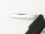 Vintage 1970s Seki Japan Black Handle 8.12" Desk Letter Opener Folding Knife