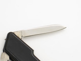 Vintage 1970s Seki Japan Black Handle 8.12" Desk Letter Opener Folding Knife
