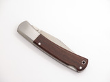 Vintage '80s Taiyo Seki Japan 3.75" Wood Stainless Lockback Folding Pocket Knife