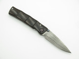 2010 Mcusta Seki Japan Shinra Emotion MC-76D Ebony Damascus Folding Pocket Knife