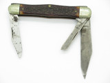 Vintage Ulster 63 USA 3.625" Whittler Stockman Folding Pocket Knife