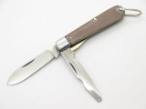 Vtg 1970s Boker USA Tree Brand 9229 2 Blade Electrician Pocket Knife