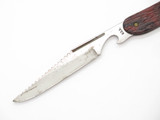 Vintage Colonial USA 5" Red/Black Handle Folding Pocket Fish Knife