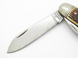 Vintage Imperial Prov RI Faux Bone Handle Folding Multi Tool Pocket Camp Knife