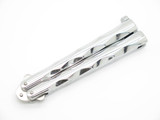 Vintage 1980s C Jul Herbertz Rostfrei 5" Folding Butterfly Balisong Tanto Knife by G. Sakai