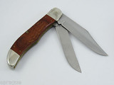 1999 Case XX 6265 Stainless Wood Handle Folding Hunter Knife & Sheath