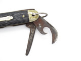 Vintage 1945-1955 Hammer Brand USA 3.75" Folding Multi Tool Camp Pocket Knife