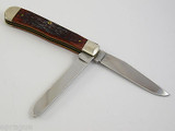2005 Case XX C Platts Sons 6254 Walnut Bone Trapper Folding Pocket Knife