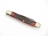 Vintage 10 Dot 1970 Case XX 6318PU Jigged Handle Stockman Folding Pocket Knife