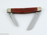 1996 Case XX 62052 SS Red Jigged Bone Congress Folding Pocket Knife Tin