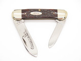 Vintage 5 Dot 1975 Case XX 62131 USA Jigged Handle Canoe Folding Pocket Knife