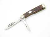 Vintage 1988 Winchester USA 2851 Jigged Bone Gunstock Folding Pocket Knife