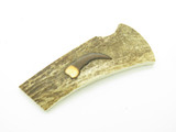 WBC Elk Antler Bear Claw Inlay Knife Making Handle Scale Blank Buck For 110