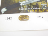 1942-2017 Buck Special 119 Knife 75th Anniversary Collector Medallion