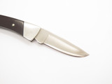 Vintage Script 1970s Buck 505 Knight Micarta Folding Lockback Pocket Knife