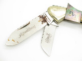Vtg Parker Seki Japan 4.62" Unfinished Mop Canoe Excalibur Folding Pocket Knife