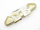 Vtg Parker Seki Japan Unfinished Mop Canoe Excalibur Folding Pocket Knife