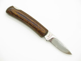 Vintage Imai Parker Treasury Wood 440 Stainless Folding Lockback Pocket Knife