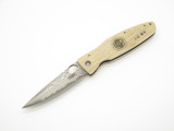 Mcusta Seki Japan MC-185G White Micarta SPG2 San Mai Folding Knife No Clip