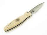 Mcusta Seki Japan MC-185G White Micarta SPG2 San Mai Folding Knife No Clip