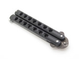 Vintage G. Sakai Seki Japan 5.5" Clip Point Japanese Black Folding Butterfly Balisong Knife