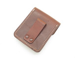 Vintage Japanese Natural Leather Compass Pouch Sheath