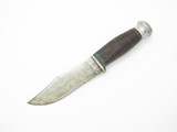 Vintage Kinfolks 962 Stacked Leather Carbon Steel Fixed Blade Hunting Knife
