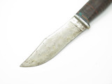 Vintage Kinfolks 962 Stacked Leather Carbon Steel Fixed Blade Hunting Knife