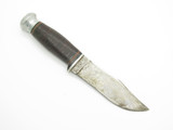 Vintage Kinfolks 962 Stacked Leather Carbon Steel Fixed Blade Hunting Knife