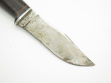 Vintage Kinfolks 962 Stacked Leather Carbon Steel Fixed Blade Hunting Knife