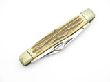 Vintage 1970s Seki Japan Jigged Bone Stockman 4.31" Folding Pocket Knife
