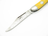 Vintage Imperial Prov RI USA 2 Blade Yellow Folding Fish Pocket Knife