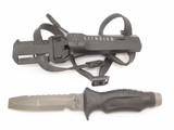 Underwater Kinetics Blue Tang Titanium 4.75" Fixed Blunt Scuba Dive Knife