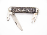 Vintage Republic of Ireland 3.625" Handle Folding Multi Tool Camp Pocket Knife