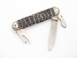 Vintage Republic of Ireland 3.625" Handle Folding Multi Tool Camp Pocket Knife