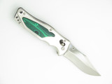 SOG Stingray 2.0 Seki Japan Customized Malachite Inlay Folding Pocket Knife