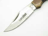 Vtg 1980s Explorer Edge Mark Seki Japan 5.1" Brass Folding Hunter Lockback Knife