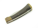 Vtg 1980s Explorer Edge Mark Seki Japan 5.1" Brass Folding Hunter Lockback Knife