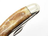 Vtg Parker Seki Japan 4 Blade Bone Sowbelly Folding Pocket Knife & Box