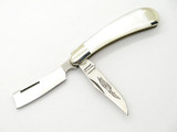 Vtg Parker Eagle Seki Japan Straight Razor Pearl MOP Folding Pocket Knife