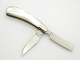 Vtg Parker Eagle Seki Japan Straight Razor Pearl MOP Folding Pocket Knife